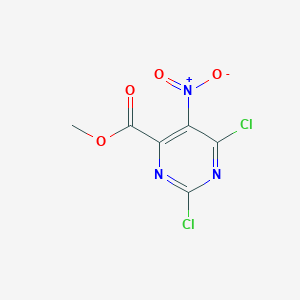 molecular formula C6H3Cl2N3O4 B1311880 Methyl 2,6-dichloro-5-nitropyrimidine-4-carboxylate CAS No. 52047-13-9