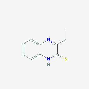 molecular formula C10H10N2S B13118803 3-Ethylquinoxaline-2-thiol CAS No. 658686-30-7