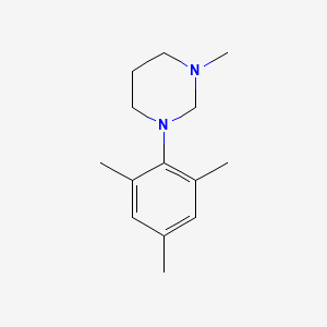 molecular formula C14H22N2 B13118829 1-Mesityl-3-methylhexahydropyrimidine 