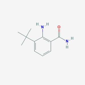 molecular formula C11H16N2O B13118842 2-Amino-3-(tert-butyl)benzamide 