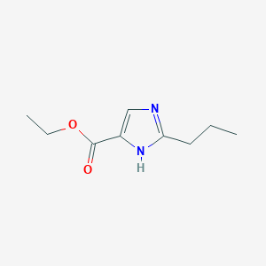 molecular formula C9H14N2O2 B1311893 2-Propyl-1H-imidazole-4-carboxylic acid ethyl ester 