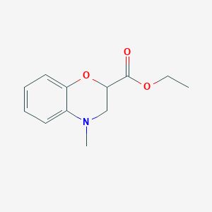 molecular formula C12H15NO3 B1311902 ethyl 4-methyl-3,4-dihydro-2H-1,4-benzoxazine-2-carboxylate CAS No. 54442-28-3