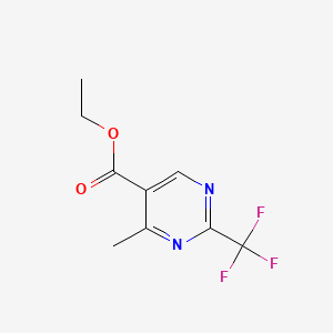 molecular formula C9H9F3N2O2 B1311905 Ethyl 4-methyl-2-(trifluoromethyl)pyrimidine-5-carboxylate CAS No. 306960-67-8
