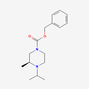 molecular formula C16H24N2O2 B13119164 (S)-1-Cbz-4-isopropyl-3-methylpiperazine 
