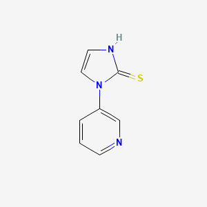 molecular formula C8H7N3S B1311918 1-Pyridin-3-YL-1H-imidazole-2-thiol CAS No. 17452-15-2