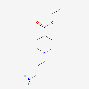 molecular formula C11H22N2O2 B1311923 Ethyl 1-(3-aminopropyl)-4-piperidinecarboxylate CAS No. 203664-62-4