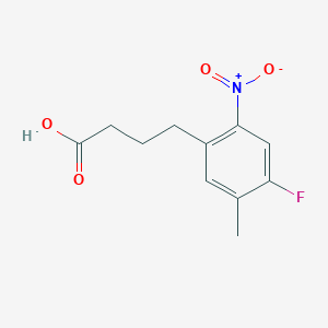 molecular formula C11H12FNO4 B1311928 4-(4-Fluoro-5-methyl-2-nitrophenyl)butanoic acid CAS No. 210346-38-6