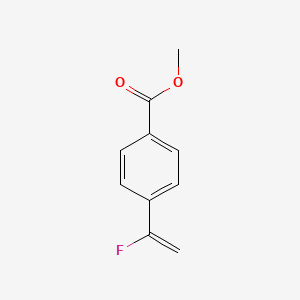 molecular formula C10H9FO2 B13119298 Methyl 4-(1-fluorovinyl)benzoate CAS No. 201606-59-9