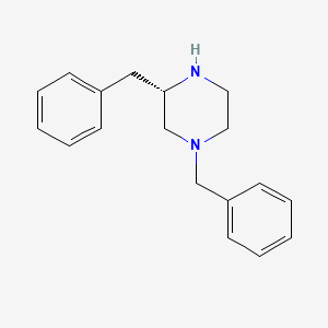 molecular formula C18H22N2 B1311932 (S)-1,3-dibenzylpiperazine CAS No. 204327-96-8