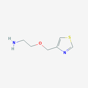 molecular formula C6H10N2OS B13119377 2-(Thiazol-4-ylmethoxy)ethanamine 