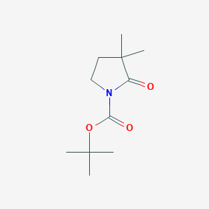 molecular formula C11H19NO3 B1311939 Tert-butyl 3,3-dimethyl-2-oxopyrrolidine-1-carboxylate CAS No. 153039-16-8