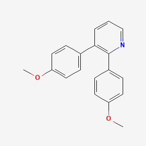 molecular formula C19H17NO2 B13119594 2,3-Bis(4-methoxyphenyl)pyridine 