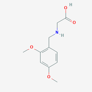molecular formula C11H15NO4 B1311963 Glycine, N-[(2,4-dimethoxyphenyl)methyl]- CAS No. 20839-79-6