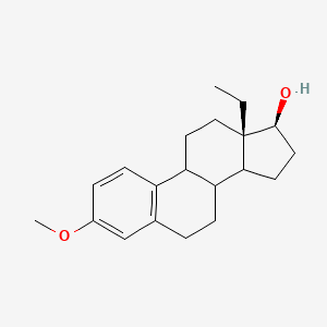 molecular formula C20H28O2 B13119711 (13S,17s)-13-ethyl-3-methoxy-6,7,8,9,11,12,14,15,16,17-decahydrocyclopenta[a]phenanthren-17-ol 