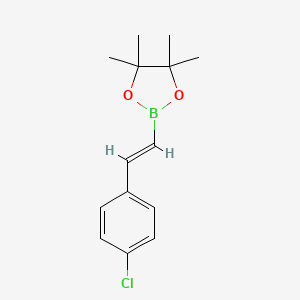 molecular formula C14H18BClO2 B1311977 (E)-2-(4-Chlorostyryl)-4,4,5,5-tetramethyl-1,3,2-dioxaborolane CAS No. 223919-54-8