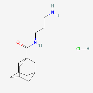 molecular formula C14H25ClN2O B13119797 N-(3-Aminopropyl)adamantane-1-carboxamidehydrochloride 