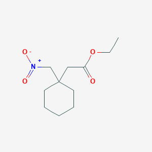 molecular formula C11H19NO4 B131198 (1-Nitromethylcyclohexyl)acetic acid ethyl ester CAS No. 133938-45-1