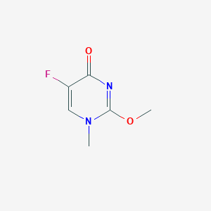 molecular formula C6H7FN2O2 B13119848 5-Fluoro-2-methoxy-1-methylpyrimidin-4(1H)-one 