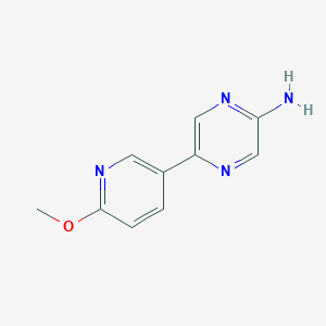 5-(6-Methoxypyridin-3-yl)pyrazin-2-amine