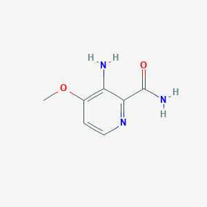 molecular formula C7H9N3O2 B13119944 3-Amino-4-methoxypicolinamide 