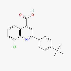 molecular formula C20H18ClNO2 B1312024 2-(4-Tert-butylphenyl)-8-chloroquinoline-4-carboxylic acid CAS No. 862710-11-0