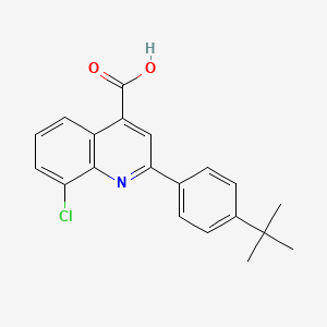 2-(4-Tert-butylphenyl)-8-chloroquinoline-4-carboxylic acid