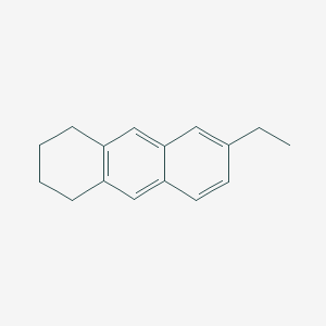 molecular formula C16H18 B13120300 6-Ethyl-1,2,3,4-tetrahydroanthracene 