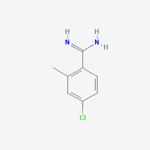 molecular formula C8H9ClN2 B1312045 4-Chloro-2-methylbenzenecarboximidamide CAS No. 885964-13-6
