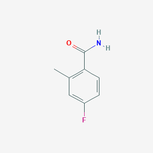 molecular formula C8H8FNO B1312047 4-氟-2-甲基苯甲酰胺 CAS No. 886501-45-7