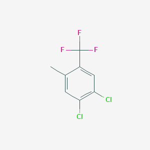molecular formula C8H5Cl2F3 B1312050 1,2-Dichloro-4-methyl-5-(trifluoromethyl)benzene CAS No. 74483-51-5
