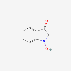 molecular formula C8H7NO2 B13120530 1-Hydroxyindolin-3-one 
