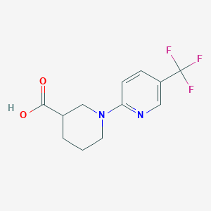 molecular formula C12H13F3N2O2 B1312054 1-[5-(Trifluoromethyl)pyridin-2-yl]piperidine-3-carboxylic acid CAS No. 327971-41-5