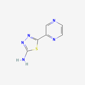 molecular formula C6H5N5S B1312060 5-(2-吡啶基)-1,3,4-噻二唑-2-胺 CAS No. 383130-62-9