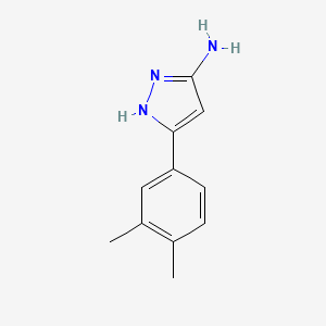 molecular formula C11H13N3 B1312065 5-(3,4-Dimethyl-phenyl)-2H-pyrazol-3-ylamine CAS No. 501902-67-6