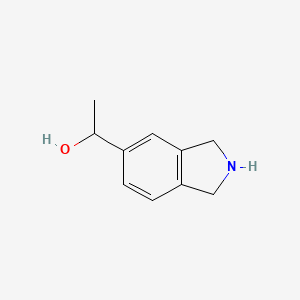 molecular formula C10H13NO B13120682 1-(Isoindolin-5-yl)ethanol 