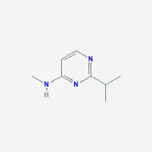 molecular formula C8H13N3 B13120748 2-Isopropyl-N-methylpyrimidin-4-amine 