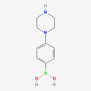 molecular formula C10H15BN2O2 B1312082 [4-(Piperazin-1-yl)phenyl]boronic acid CAS No. 513246-99-6