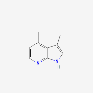 molecular formula C9H10N2 B13120868 3,4-Dimethyl-1H-pyrrolo[2,3-b]pyridine CAS No. 23612-70-6