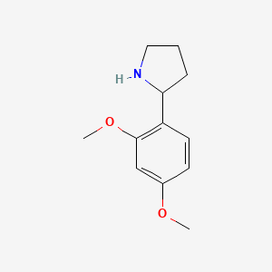 molecular formula C12H17NO2 B1312087 2-(2,4-Dimethoxyphenyl)pyrrolidine CAS No. 383127-11-5