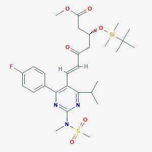 (R,E)-Methyl 3-((tert-butyldimethylsilyl)oxy)-7-(4-(4-fluorophenyl)-6-isopropyl-2-(N-methylmethylsulfonamido)pyrimidin-5-yl)-5-oxohept-6-enoate