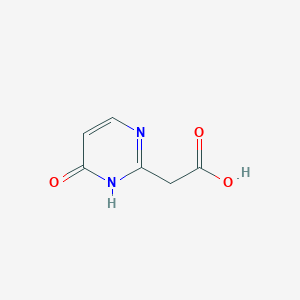 molecular formula C6H6N2O3 B13120978 (6-Oxo-1,6-dihydropyrimidin-2-yl)acetic acid CAS No. 758632-69-8