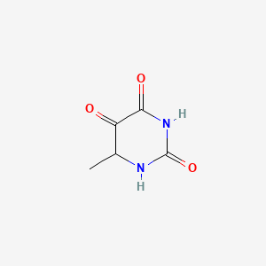 molecular formula C5H6N2O3 B13120988 6-Methyldihydropyrimidine-2,4,5(3H)-trione 