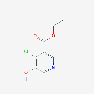 molecular formula C8H8ClNO3 B13121018 Ethyl 4-chloro-5-hydroxynicotinate 