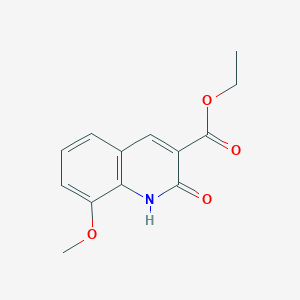 molecular formula C13H13NO4 B13121062 Ethyl 8-methoxy-2-oxo-1,2-dihydroquinoline-3-carboxylate CAS No. 574740-75-3