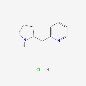 molecular formula C10H15ClN2 B13121085 2-(Pyrrolidin-2-ylmethyl)pyridinehydrochloride 