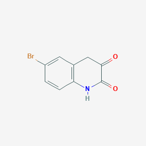molecular formula C9H6BrNO2 B13121155 6-Bromo-1,4-dihydroquinoline-2,3-dione 