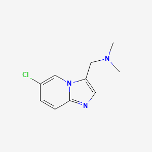 molecular formula C10H12ClN3 B1312117 (6-氯咪唑并[1,2-a]吡啶-3-基)-N,N-二甲基甲胺 CAS No. 866142-68-9