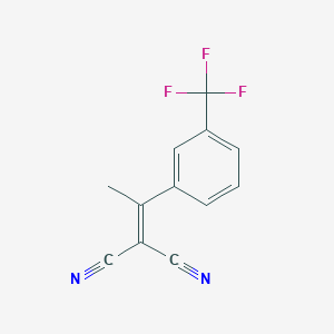molecular formula C12H7F3N2 B1312118 2-{1-[3-(Trifluoromethyl)phenyl]ethylidene}malononitrile CAS No. 7243-17-6