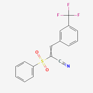2-(Phenylsulfonyl)-3-(3-(trifluoromethyl)phenyl)prop-2-enenitrile