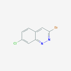 molecular formula C8H4BrClN2 B13121277 3-Bromo-7-chlorocinnoline CAS No. 1083181-45-6